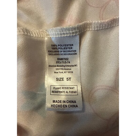 Disney Moana 2 Girls Costume Dress 5T Flame Resistant Satin & Sheer Overlay Oran - Picture 8 of 8